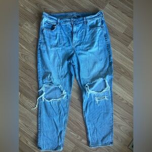 American Eagle | Strigid Ripped Mom Jean | Size 18